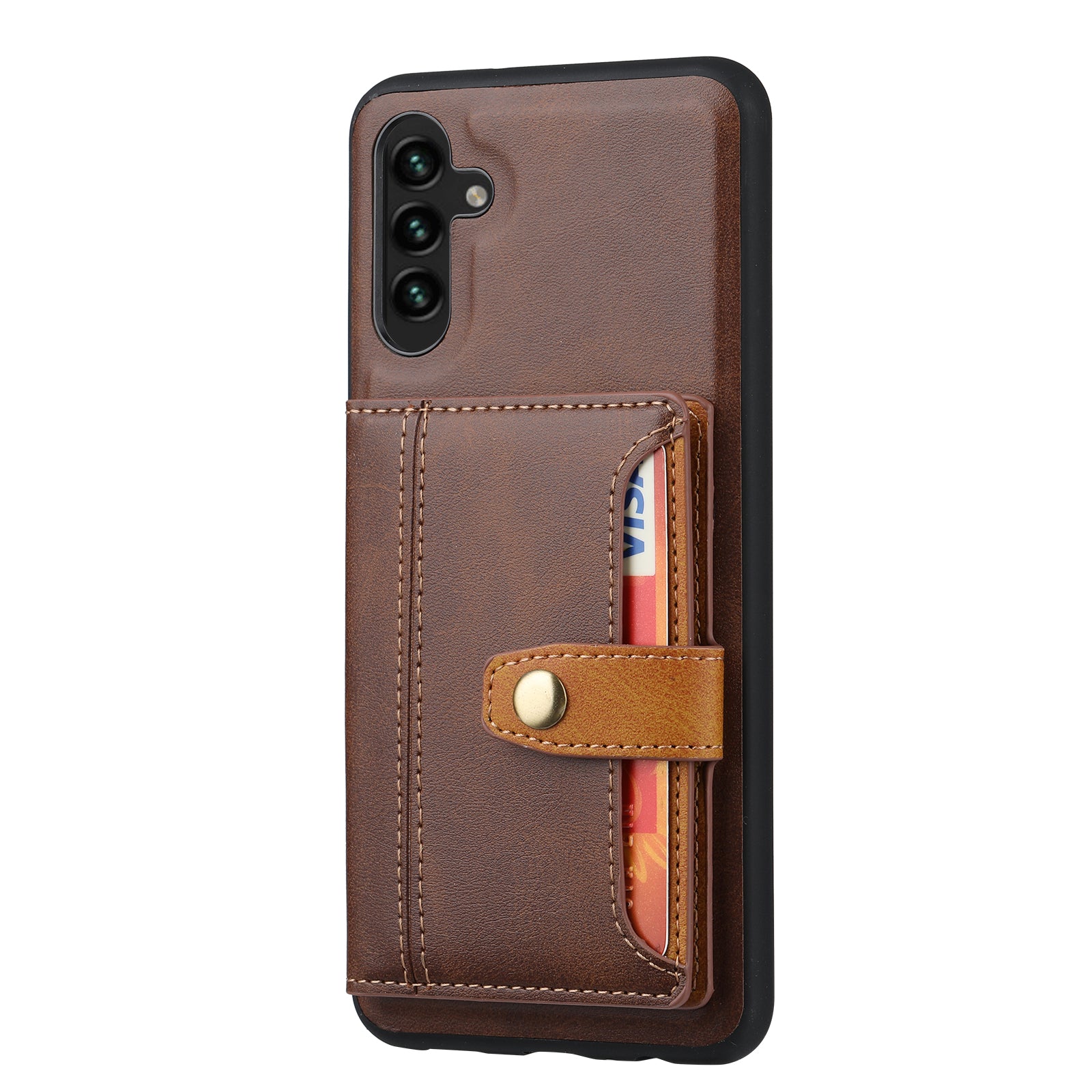 For Samsung Galaxy A34 5G Anti-scratch Calf Texture Phone Case Card Slots Kickstand PU Leather Coated TPU Protective Back Cover For Samsung Galaxy A34 5G Anti-scratch Calf Texture Phone Case Card Slots Kickstand PU Leather Coated TPU Protective Back Cover